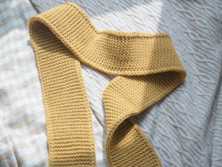 Self-made gift knit shawl Mini muffler Winter cute