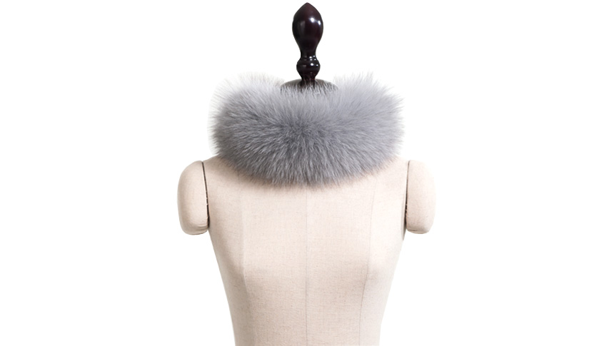 Ming Coming Nose Saga Fox Fur Muffler Mink Raccoon