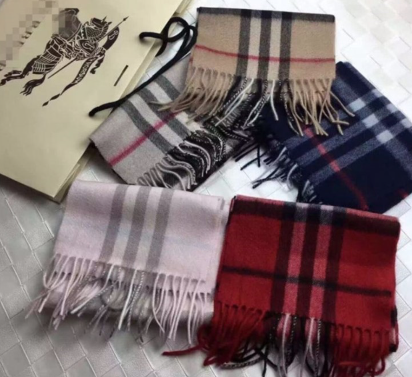 BB Check muffler 17FW winter accessories cashmere 