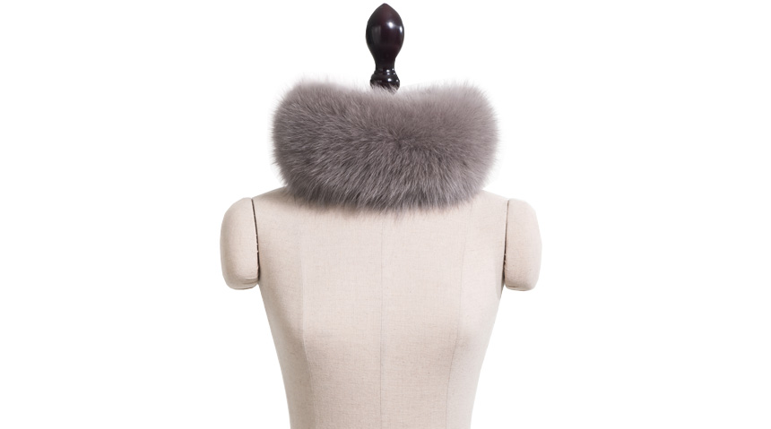 Ming Coming Nose Saga Fox Fur Muffler Mink Raccoon