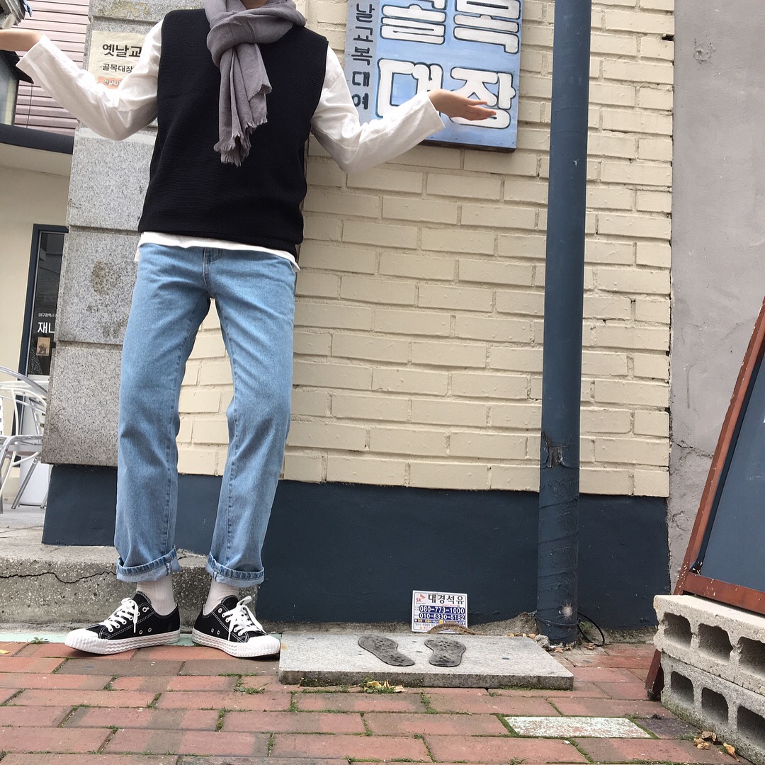 Unisex public muffler girl plain 4color Simple cle