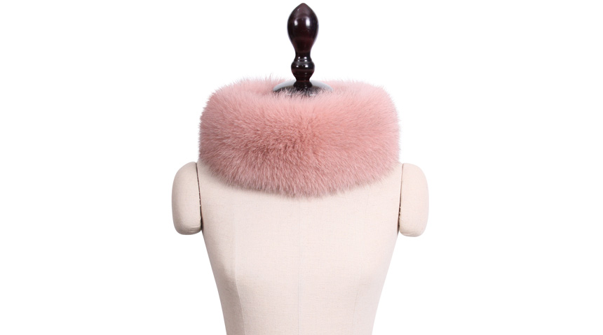 Ming Coming Nose Saga Fox Fur Muffler Mink Raccoon