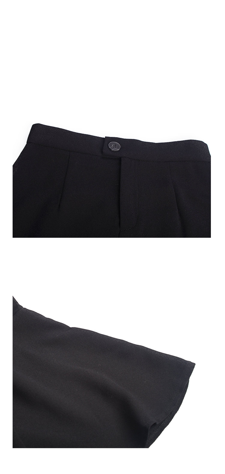 H Line Black hem ruffle Mermaid skirt h Long Long 