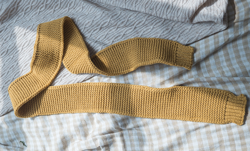 Self-made gift knit shawl Mini muffler Winter cute