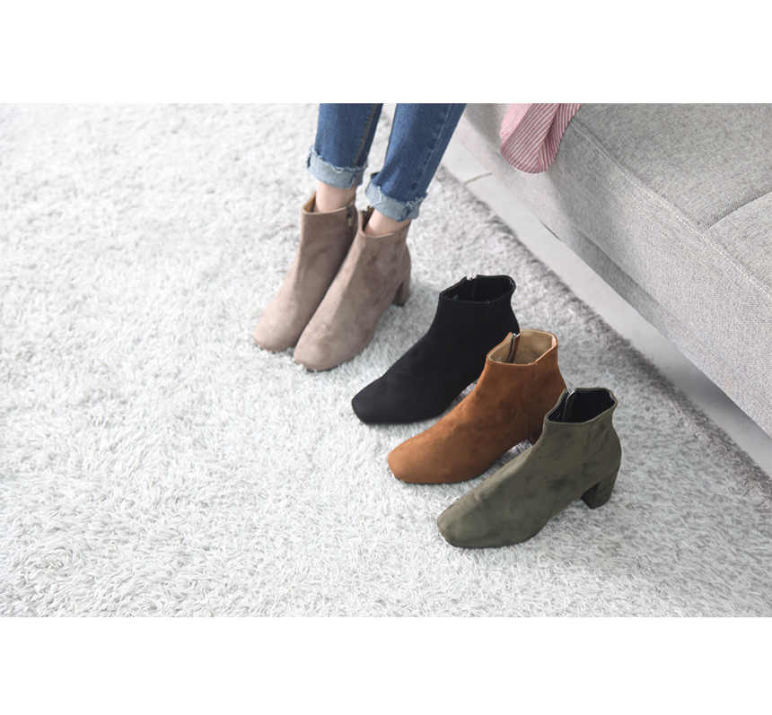 Suede Ankle boots Domestic handmade women Angle To