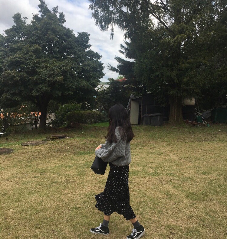 Velvet dot long skirt ajapdlemtmzjxm ajapdlemclak 