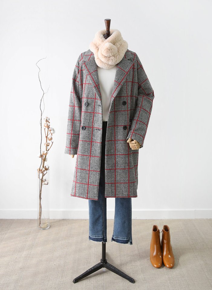 Petite Fake Rabbit Fur Puff Muffler Mink Winter Sh