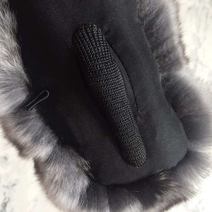 M Chinchilla muffler Black label Luxury look Luxur