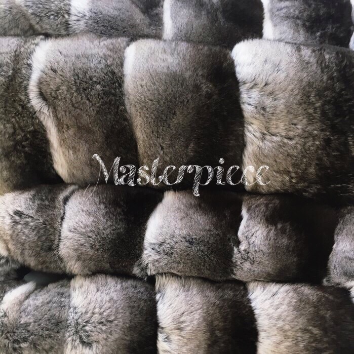 M Chinchilla muffler Black label Luxury look Luxur