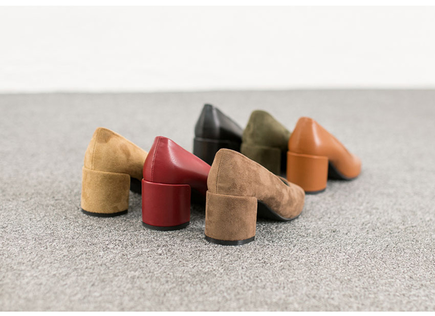 Square Square Shaft Simple Pumps 5.5cm Daily Shoe 