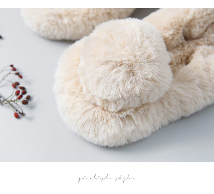 Petite Fake Rabbit Fur Puff Muffler Mink Winter Sh