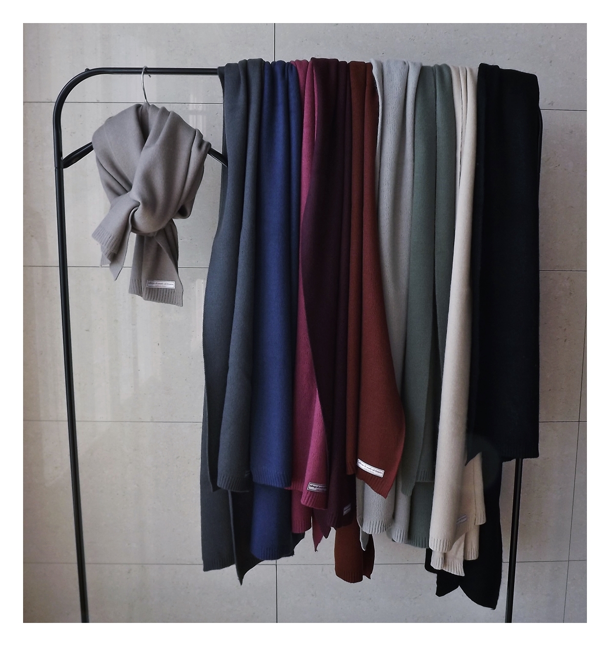 Long knit scarf 10color Women's shawl Soft wint
