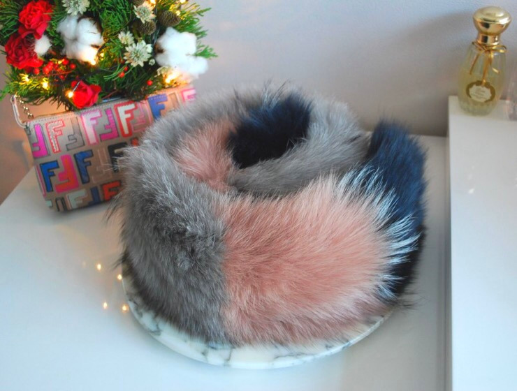 Muse Dewi Ken Dusty Pink Premium Saga Fox Muffler 