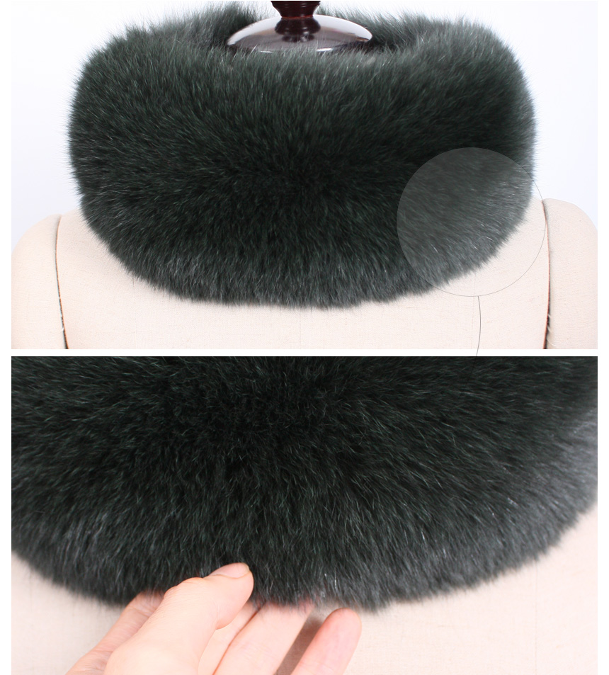Ming Coming Nose Saga Fox Fur Muffler Mink Raccoon