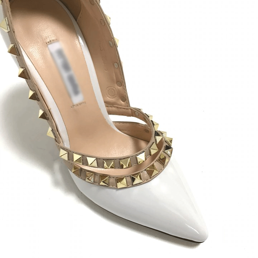 Rock Studded Hill Stiletto Heel Pumps 9cm Heel 9cm