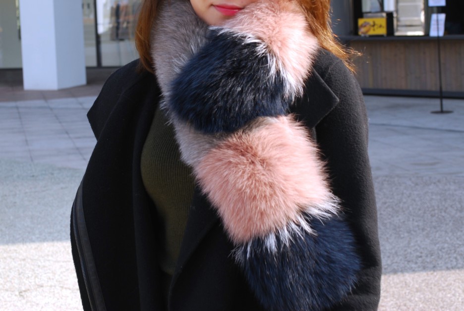 Muse Dewi Ken Dusty Pink Premium Saga Fox Muffler 