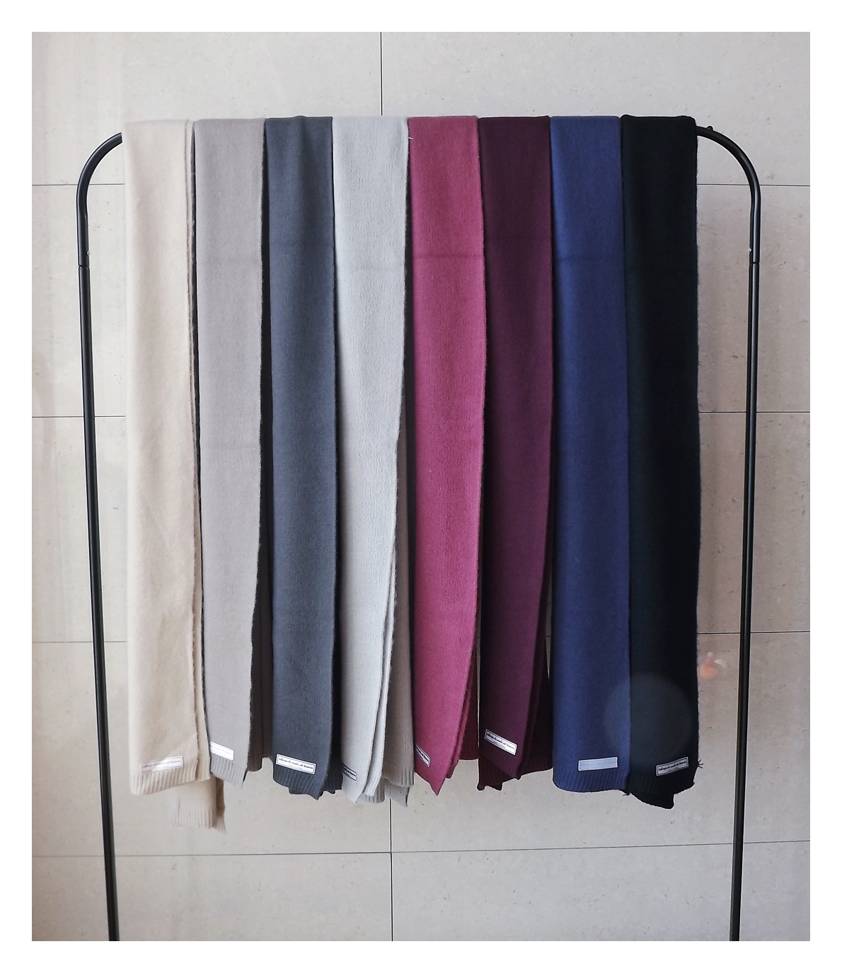 Basic Knit Muffler Winter Long Long-sleeved urban 