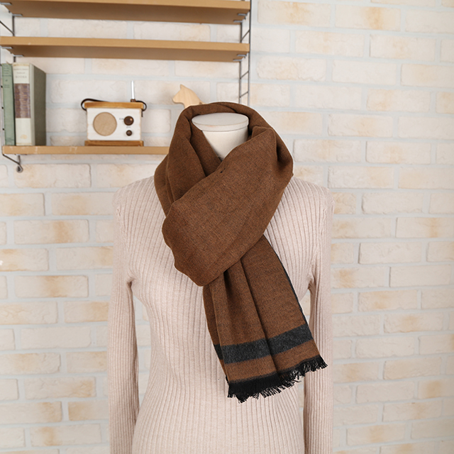 Two-sided color cashmere touch muffler men women c