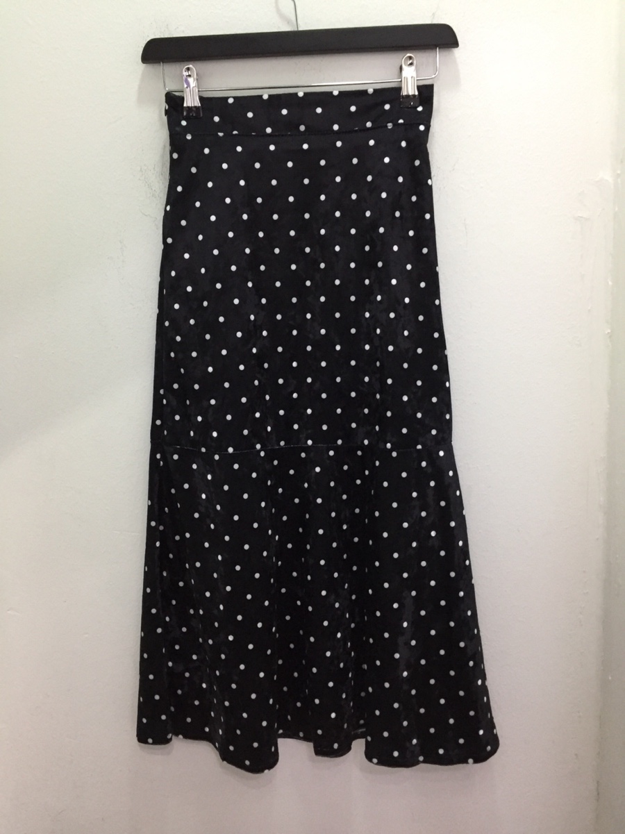 Velvet dot long skirt ajapdlemtmzjxm ajapdlemclak 