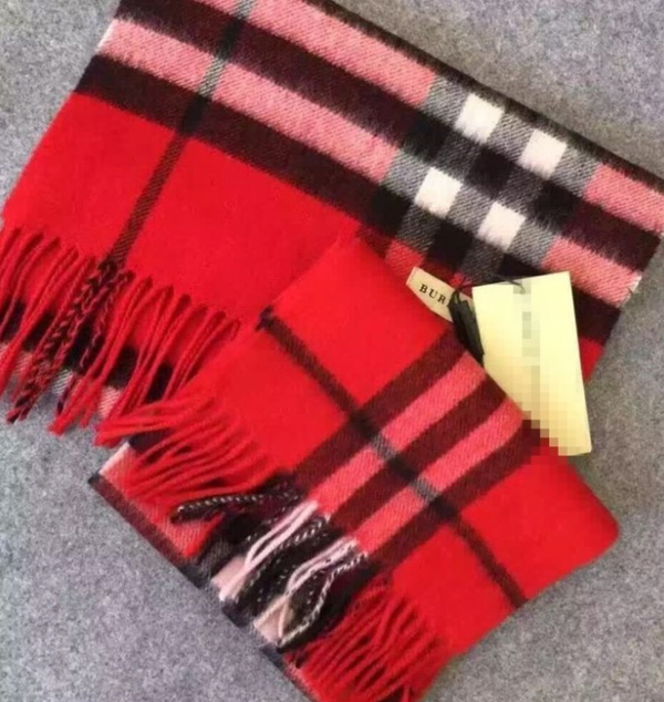 BB Check muffler 17FW winter accessories cashmere 
