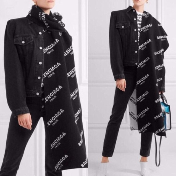 Big size wool muffler black, red winter daily fash