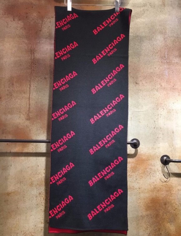 Big size wool muffler black, red winter daily fash