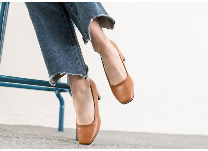 Square Square Shaft Simple Pumps 5.5cm Daily Shoe 