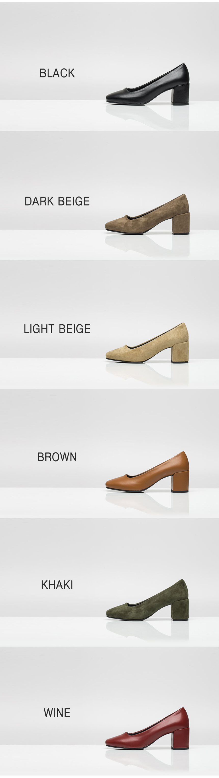 Square Square Shaft Simple Pumps 5.5cm Daily Shoe 