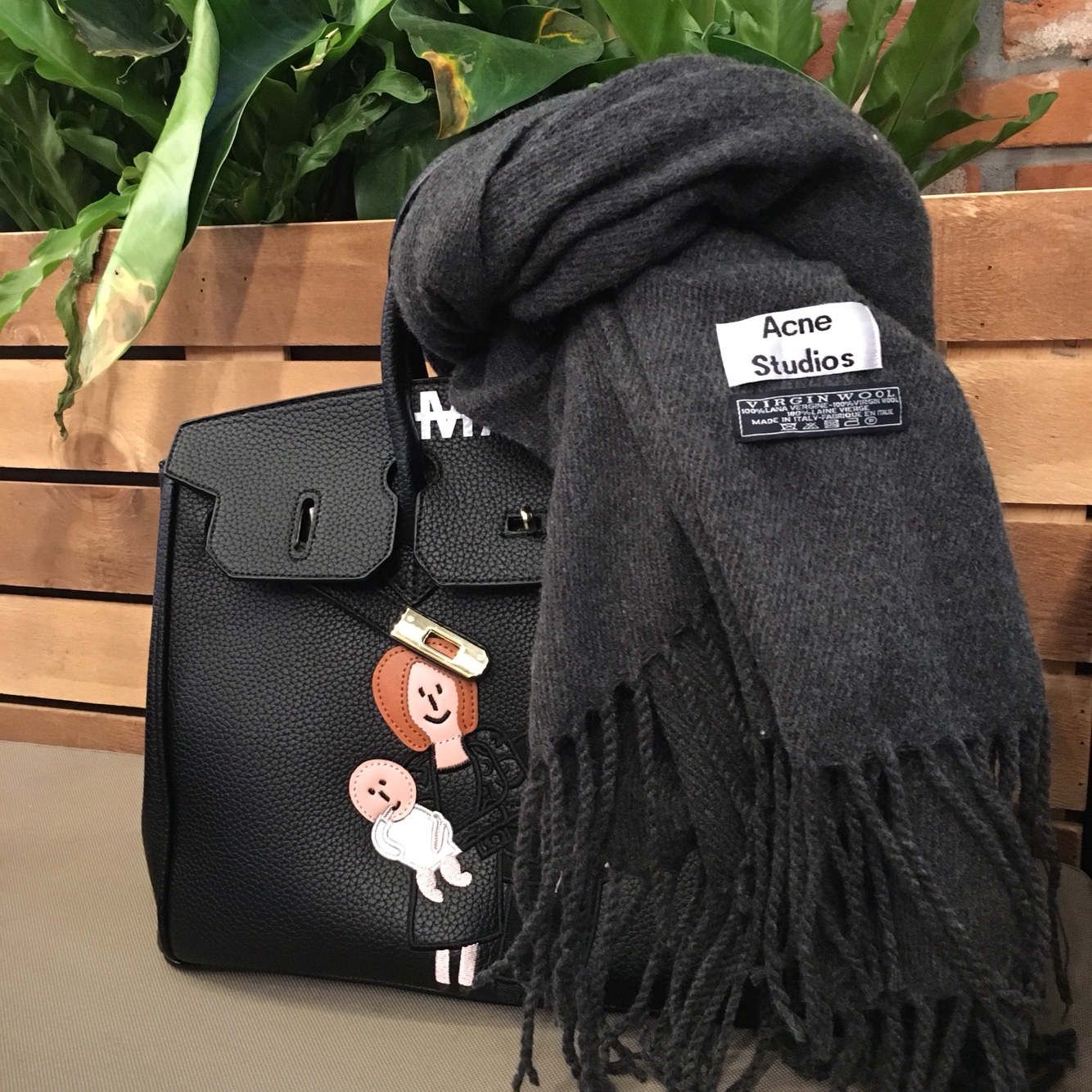 Unisex Akune Virgin wool muffler shoal combined _S