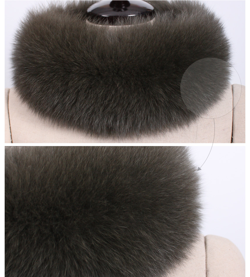Ming Coming Nose Saga Fox Fur Muffler Mink Raccoon