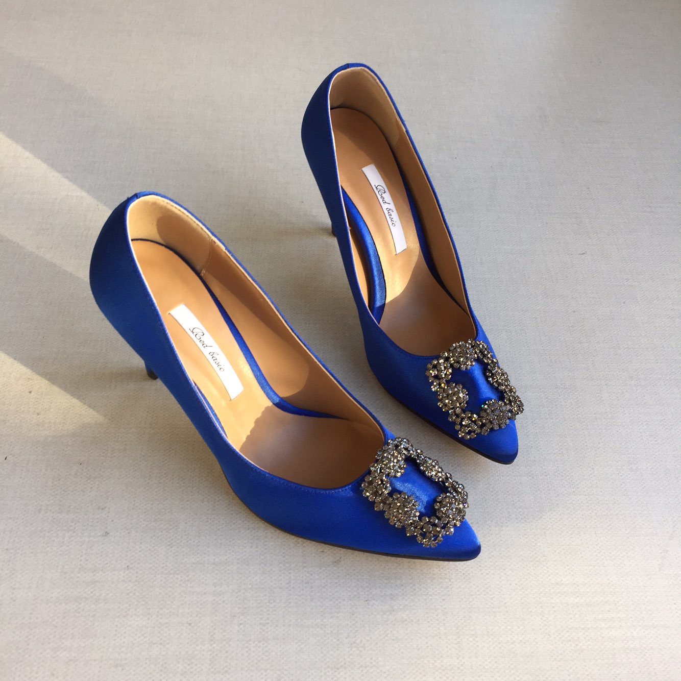 Handmade satin stiletto heel 9cm 5 color jewelry o