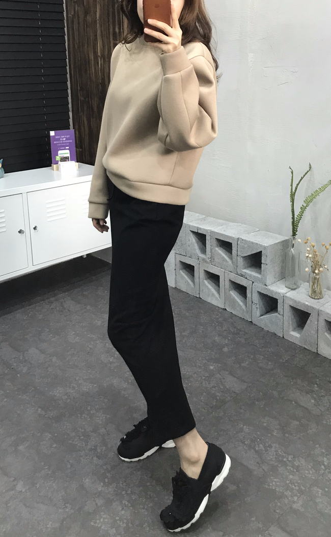 Cotton bending long skirt 2 color 30 women's sh