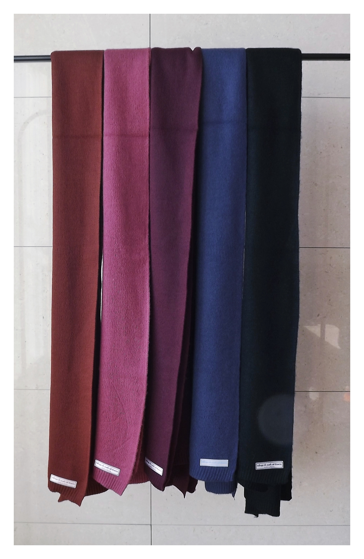 Basic Knit Muffler Winter Long Long-sleeved urban 