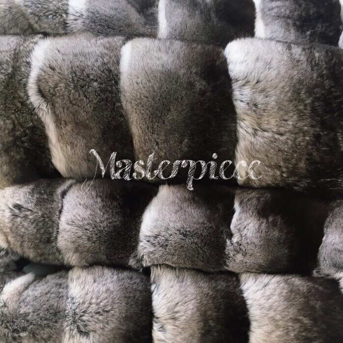 M Chinchilla muffler Black label Luxury look Luxur