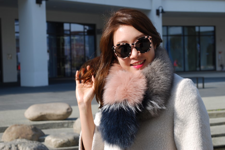 Muse Dewi Ken Dusty Pink Premium Saga Fox Muffler 