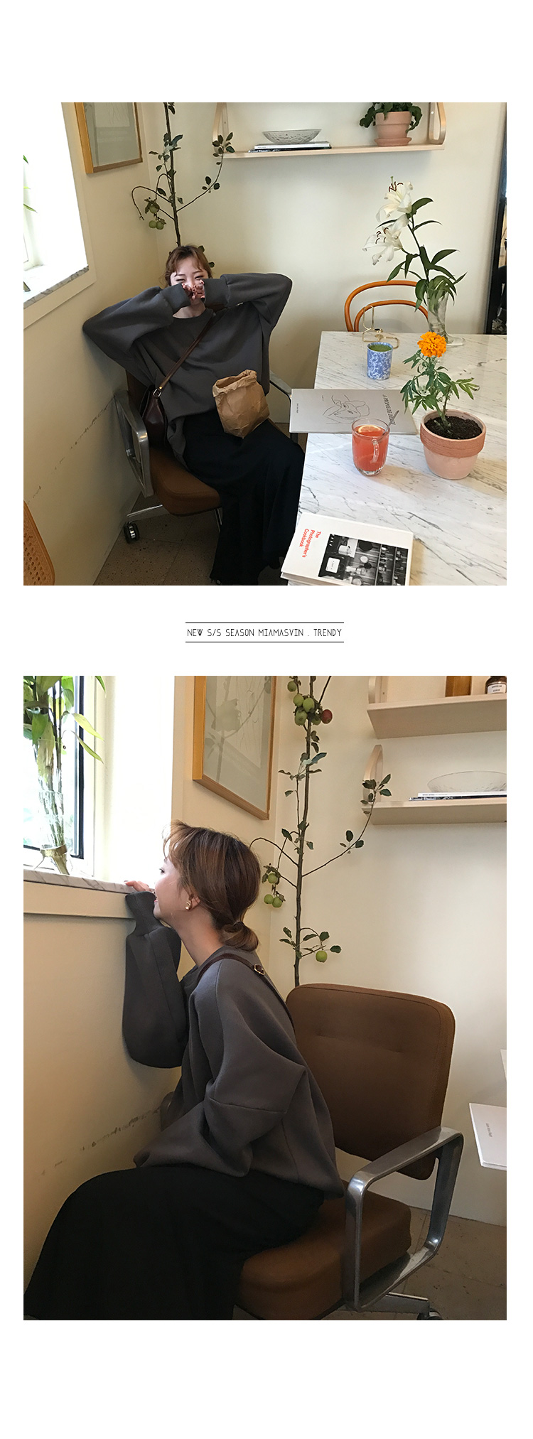 H Line Black hem ruffle Mermaid skirt h Long Long 