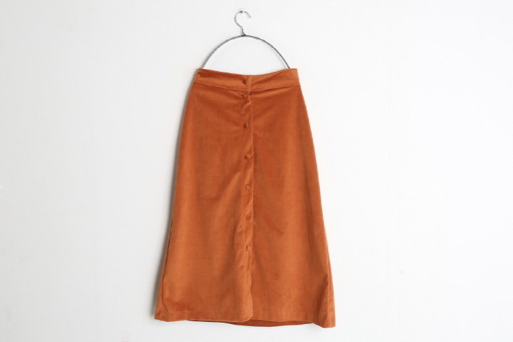 Button long skirt SUIA Unique new student coordina