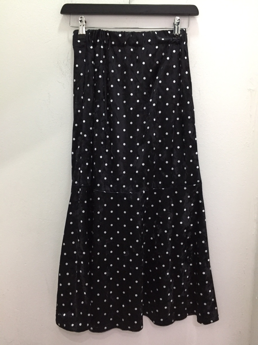 Velvet dot long skirt ajapdlemtmzjxm ajapdlemclak 