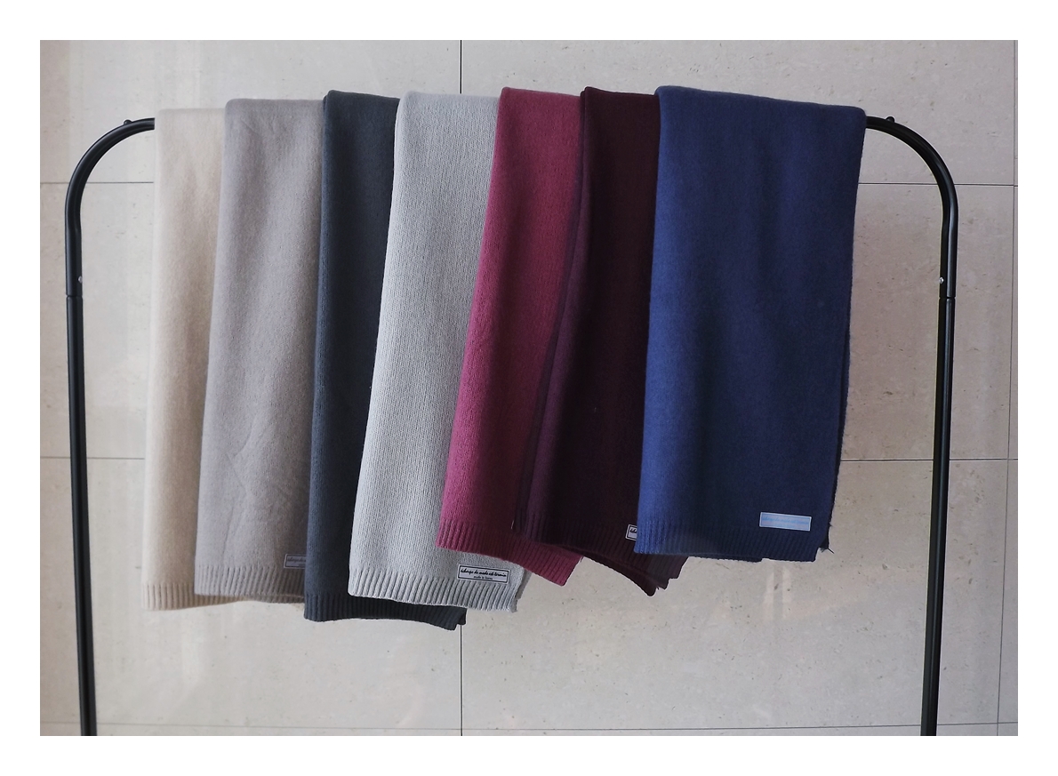 Basic Knit Muffler Winter Long Long-sleeved urban 