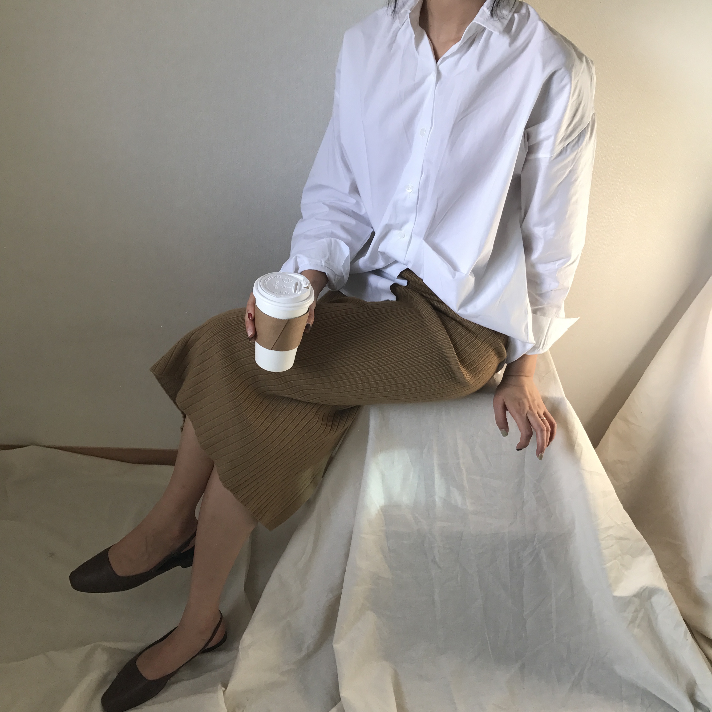 Knit Long Skirts Coordination Winter Fall