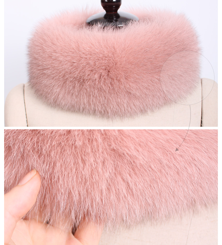 Ming Coming Nose Saga Fox Fur Muffler Mink Raccoon