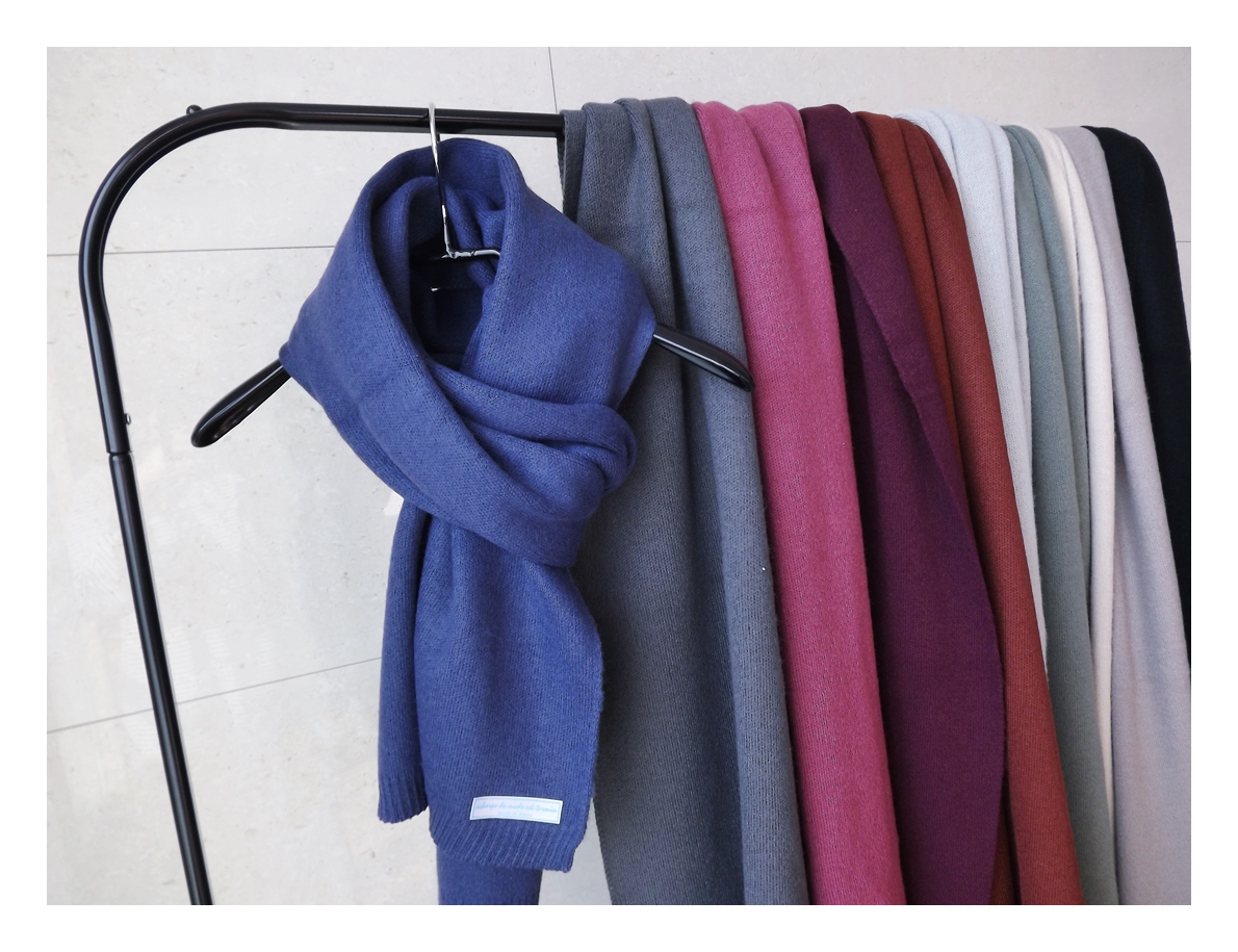 Basic Knit Muffler Winter Long Long-sleeved urban 