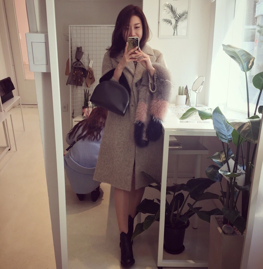 Muse Dewi Ken Dusty Pink Premium Saga Fox Muffler 