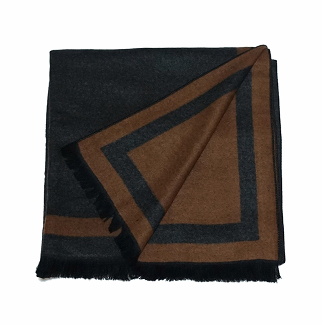 Two-sided color cashmere touch muffler men women c