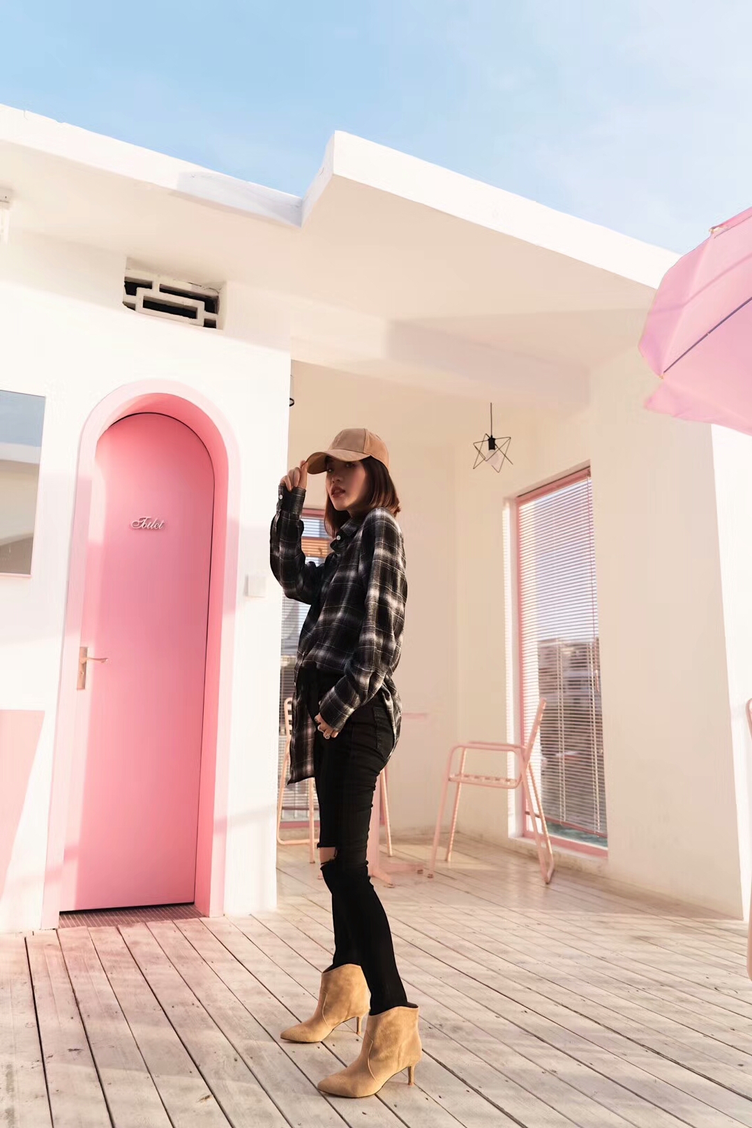 Basic Stiletto Suede Angle Boots 30 Women Winter A