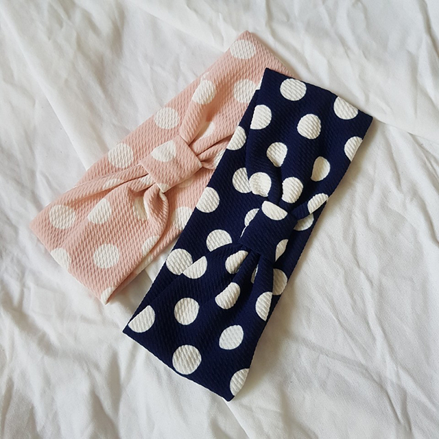 Hair Accessories Ribbon Dot Hair Band Women's H