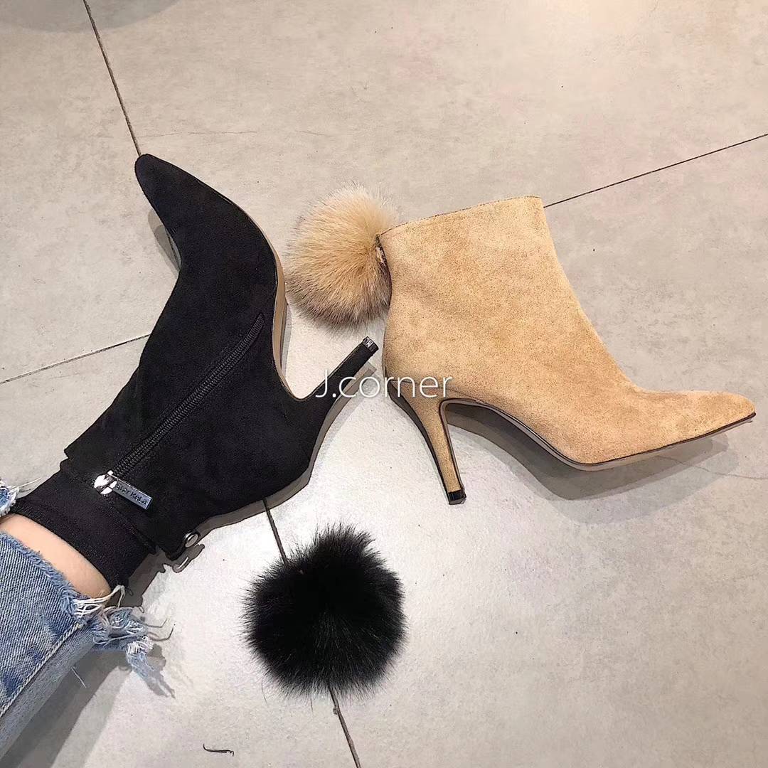 Suede Daily Bottom Angle Boots 30s Women Winter Au