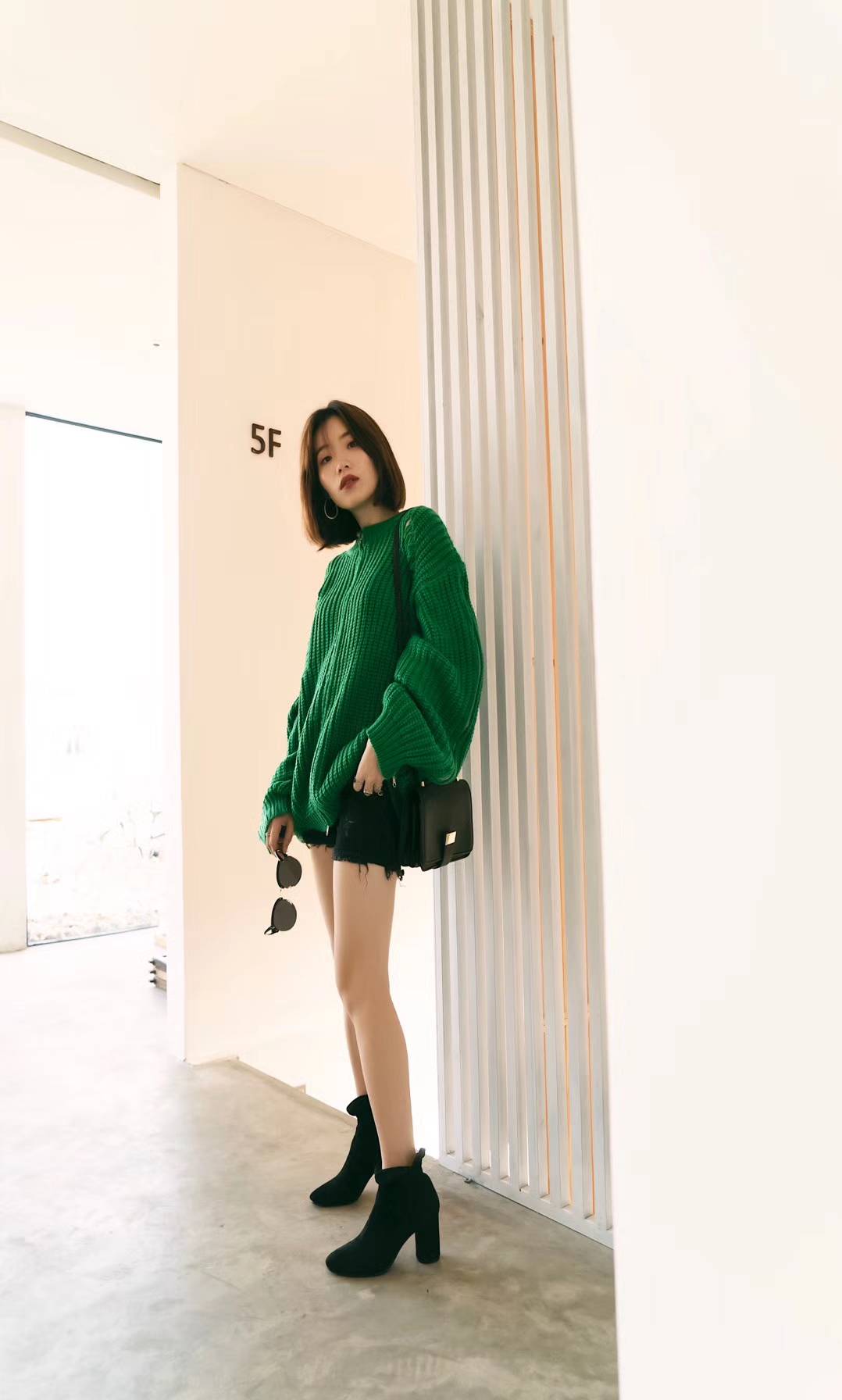 Basic Suede Bending Angle Boots 30s Women Winter A