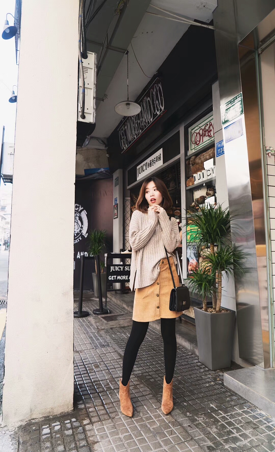 Basic Stiletto Suede Angle Boots 30 Women Winter A