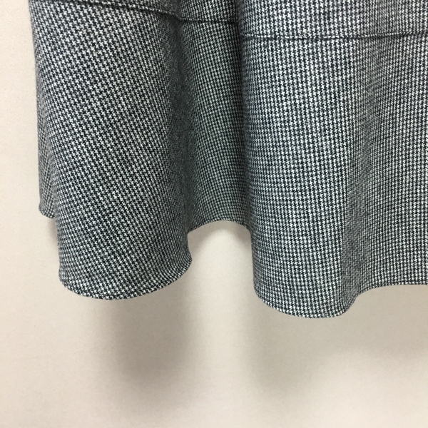 Check flare Pleated A-line long skirt 2color Herri